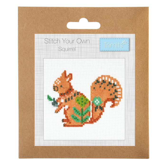 Trimits Mini Cross Stitch Kit Squirrel GCS147