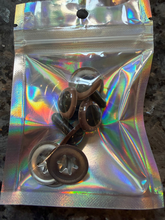 Toy Eyes 15mm Brown 2 Pairs