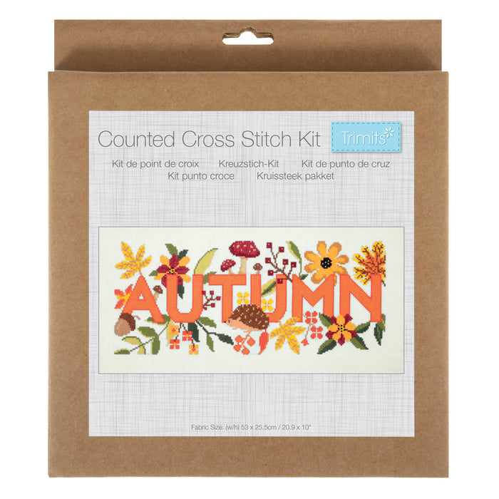 Trimits Counted Cross Stitch Kit Autumn GCS255