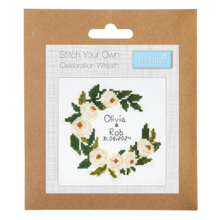 Trimits Mini Counted Cross Stitch Celebration Wreath GCS143