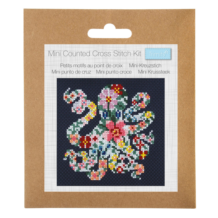 Timits Mini Cross Stitch Kit Octopus GCS237