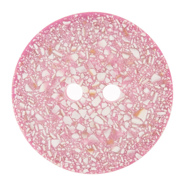 Trimits Buttons Eco-Conscious Eggshell 2 Hole 25mm Light Pink - G467425/6