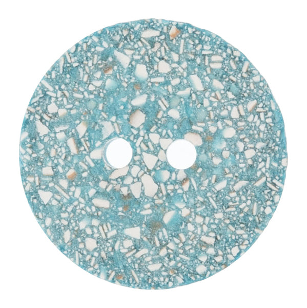 Trimits Buttons Eco-Conscious Eggshell 2 Hole 25mm Light Blue - G467425/15