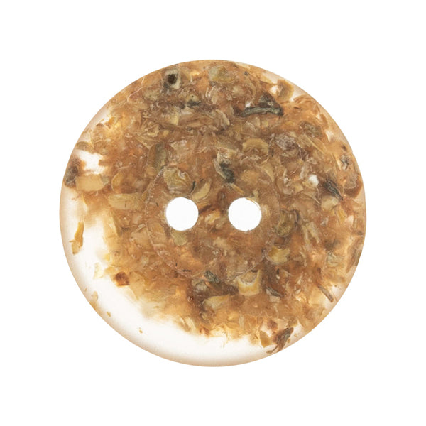 Trimits Buttons Eco-Conscious Recycled Corn Husk 2 Hole 20mm Transparent - G468820/01