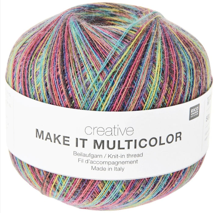 Rico Design Creative Make It Multicolour Knit-In Thread 50g - Various Shades
