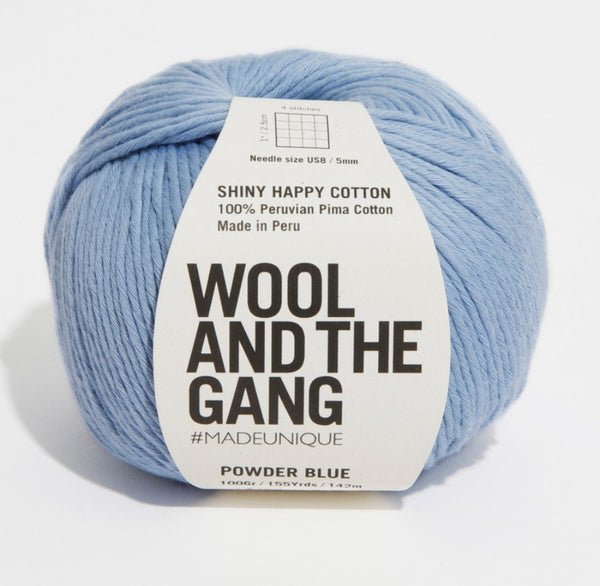 Wool And The Gang Shiny Happy Cotton Aran Yarn 110g - All Shades