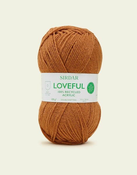 Sirdar Loveful 100% Recycled Acrylic DK Yarn 100g - All Shades