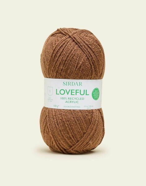 Sirdar Loveful 100% Recycled Acrylic DK Yarn 100g - All Shades