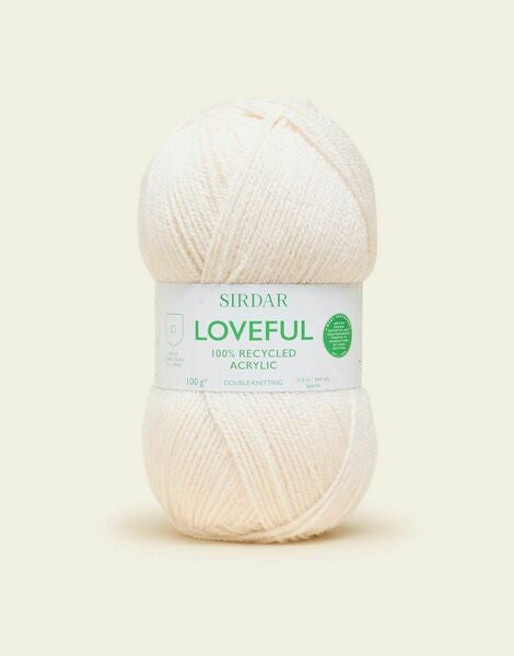 Sirdar Loveful 100% Recycled Acrylic DK Yarn 100g - All Shades