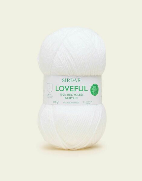 Sirdar Loveful 100% Recycled Acrylic DK Yarn 100g - All Shades