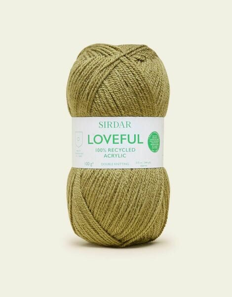 Sirdar Loveful 100% Recycled Acrylic DK Yarn 100g - All Shades