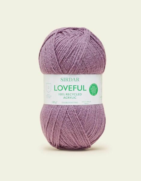 Sirdar Loveful 100% Recycled Acrylic DK Yarn 100g - All Shades