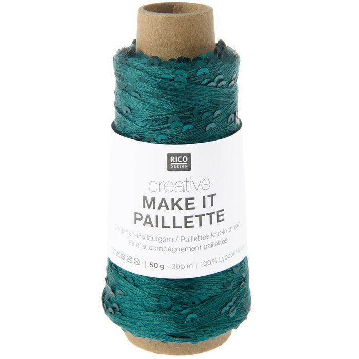 Rico Design Creative Make It Pailette Knit-In Thread - Various Shades
