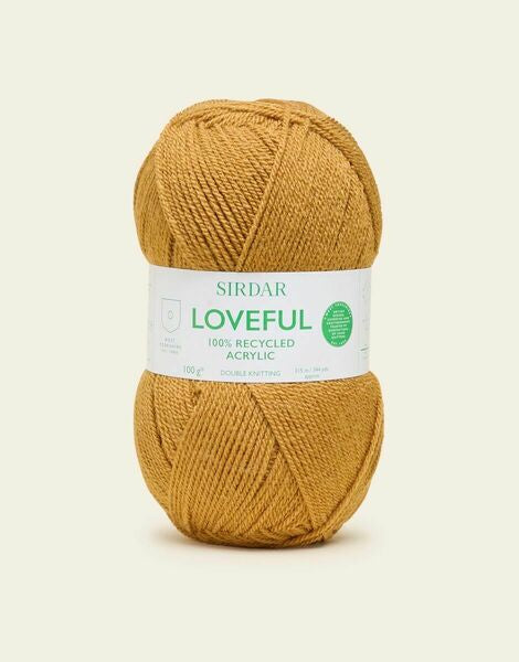 Sirdar Loveful 100% Recycled Acrylic DK Yarn 100g - All Shades