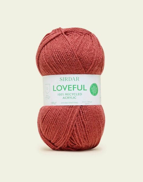 Sirdar Loveful 100% Recycled Acrylic DK Yarn 100g - All Shades