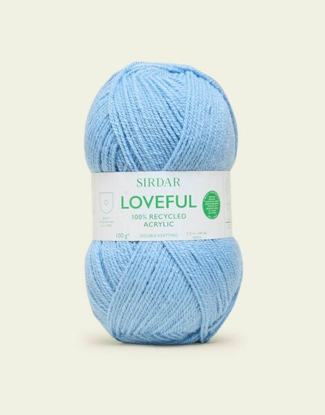 Sirdar Loveful 100% Recycled Acrylic DK Yarn 100g - All Shades