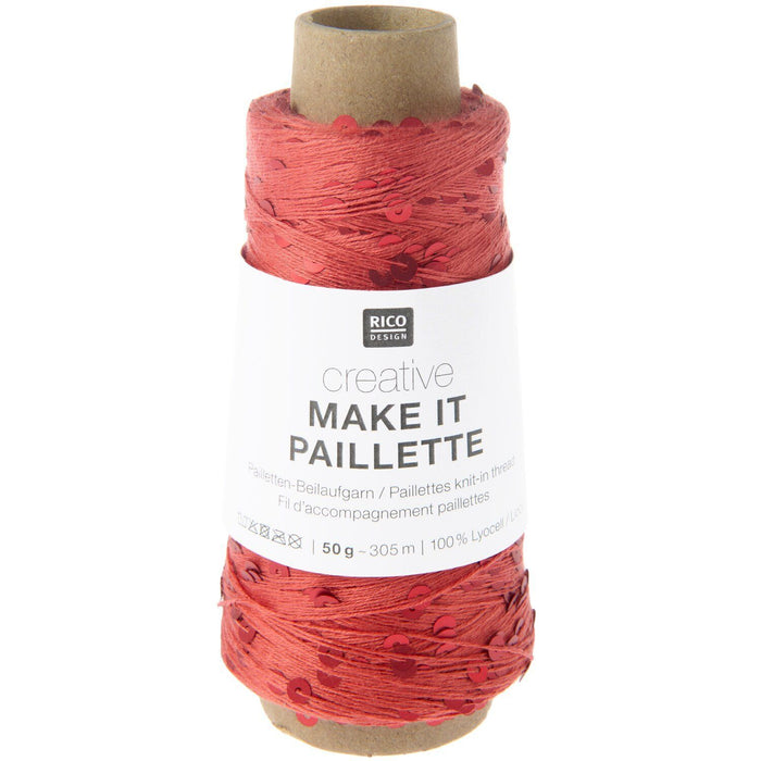 Rico Design Creative Make It Pailette Knit-In Thread - Various Shades
