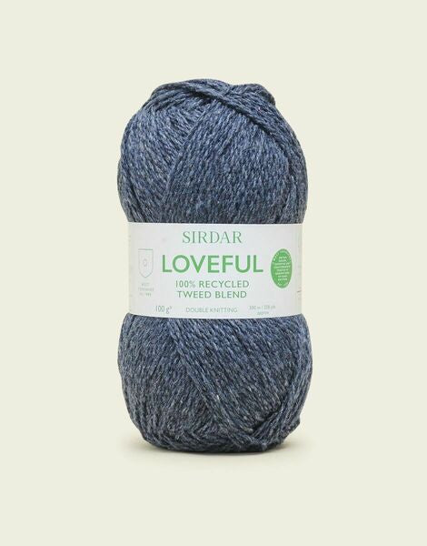 Sirdar Loveful 100% Recycled Tweed Blend DK Yarn 100g - All Shades