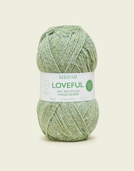 Sirdar Loveful 100% Recycled Tweed Blend DK Yarn 100g - All Shades