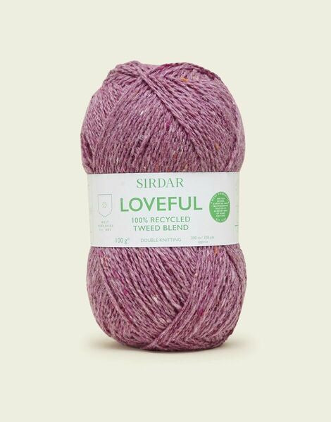 Sirdar Loveful 100% Recycled Tweed Blend DK Yarn 100g - All Shades