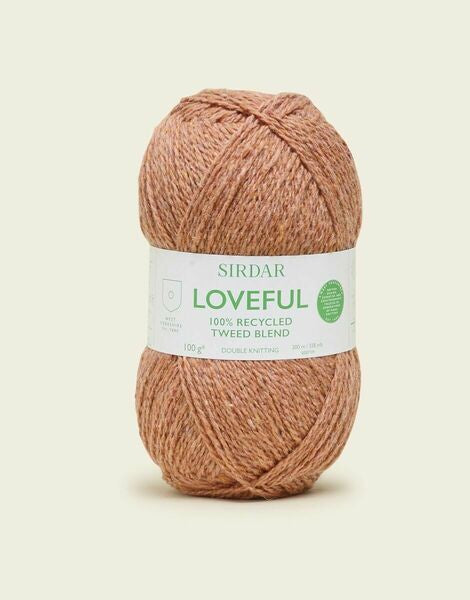 Sirdar Loveful 100% Recycled Tweed Blend DK Yarn 100g - All Shades