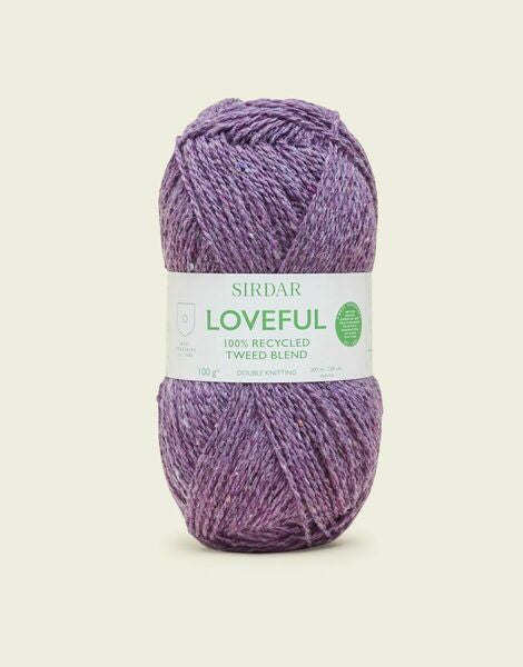 Sirdar Loveful 100% Recycled Tweed Blend DK Yarn 100g - All Shades