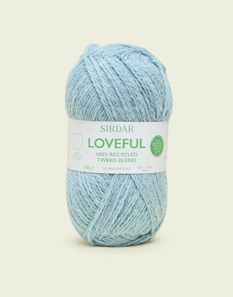 Sirdar Loveful 100% Recycled Tweed Blend DK Yarn 100g - All Shades