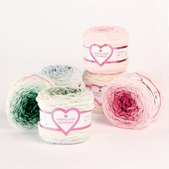 Rico Design Chenille Dégradé 200g - All colours