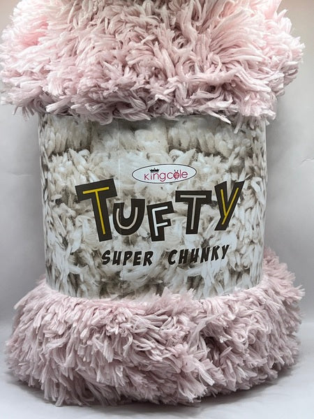 King Cole Tufty Super Chunky Yarn 200g - Dusty Pink 2800