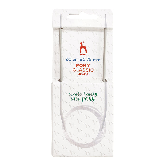 Pony Classic Knitting Needles Fixed Circular 2.75mm 60cm - P48604