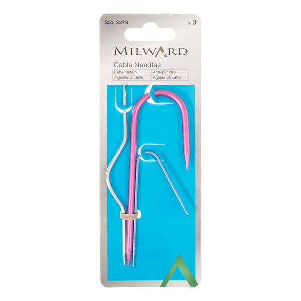 Milward Cable Needles Aluminium 3 Sizes 3 Pcs - 251 3219