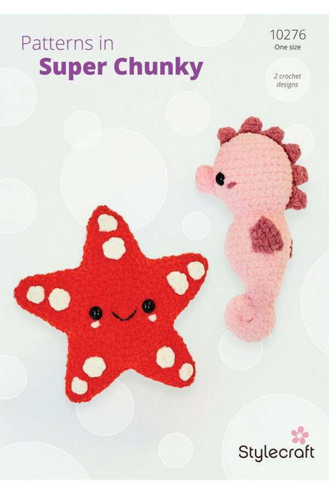 Crochet Pattern Seahorse and Starfish in Stylecraft Soft & Cosy 10276
