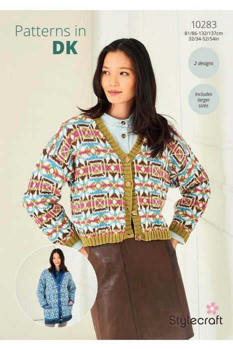 Knitting Pattern Cardigans in Stylecraft Naturals Pure Wool or Life DK 10183