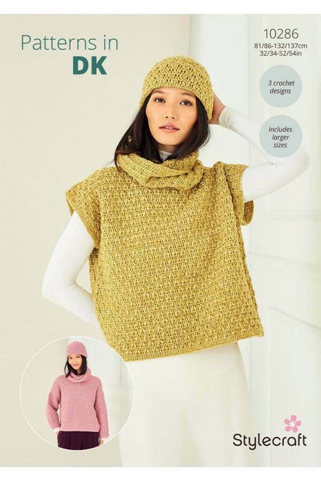 Crochet Pattern Sweater, Tank and Hat in Stylecraft Naturals Pure Wool DK or Life DK 10286