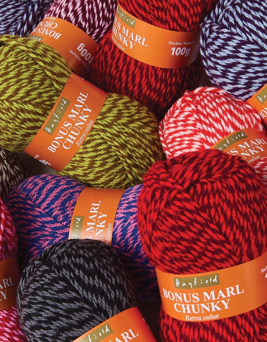 Hayfield Bonus Marl Chunky Yarn 100g - Various Shades