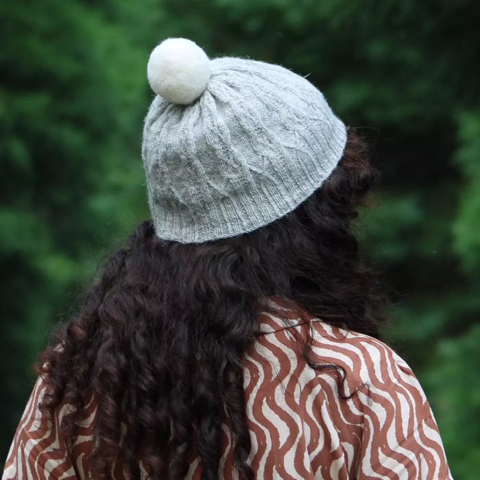 Knitting Pattern Reedmace Hat made using Baa Ram Ewe Pip 4 ply