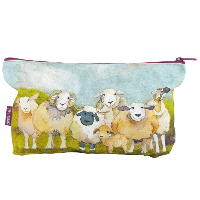 Emma Ball Felted Sheep Zipped Pouch ZP13