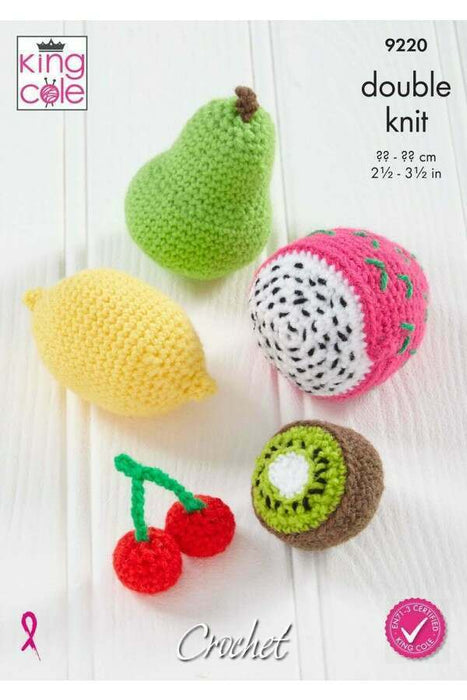 Crochet Pattern Fruit in King Cole Big Value DK 9220
