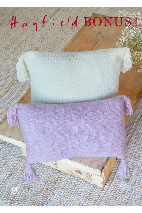 Knitting Pattern Cushions in Hayfield Bonus DK 10263