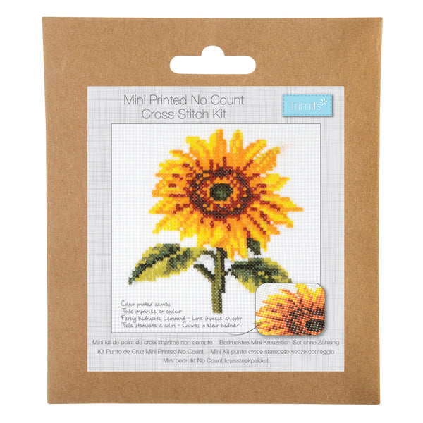 Trimits Cross Stitch Kit Sunflower - GCSP10