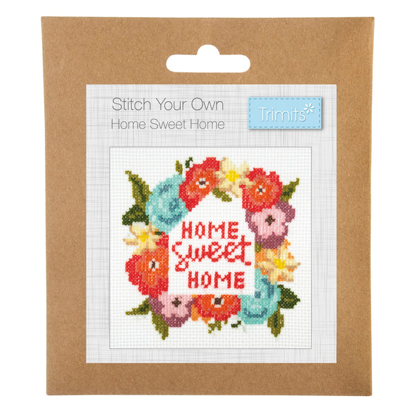 Trimits Cross Stitch Kit Home Sweet Home- GCS129