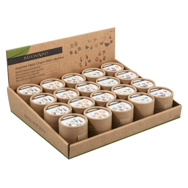 Milward Metal Charm Bulb Pin Stitch Markers Set of 5