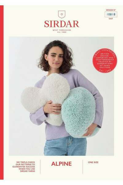 Knitting Pattern Booklet Cushions in Sirdar Alpine 10818