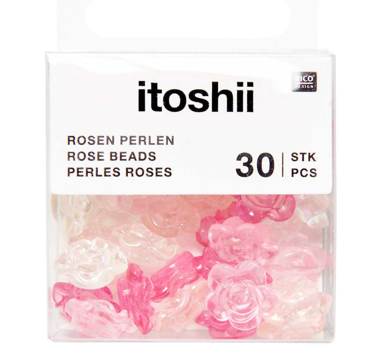 Rico Design Itoshii Beads Rose Beads Iri/Pink 600506