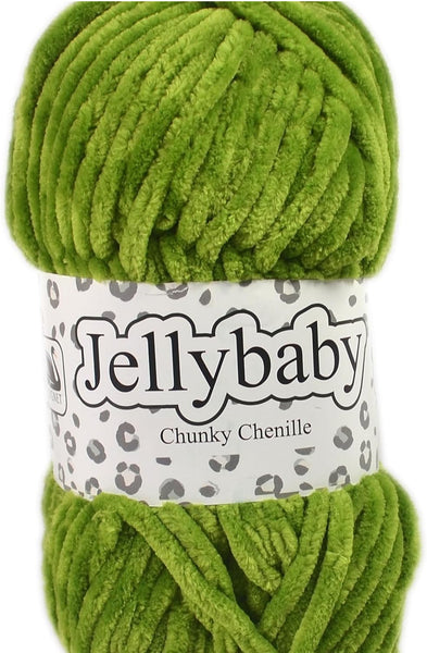 Cygnet Jellybaby Chunky Chenille Yarn 100g - Lime LIght 026