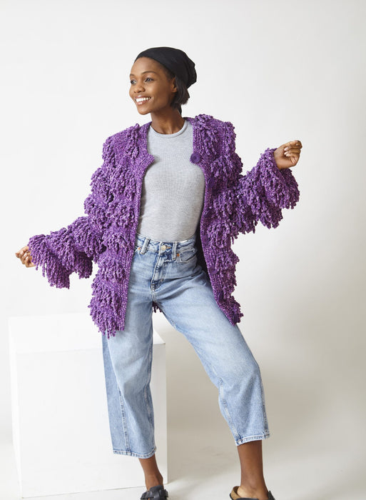 Knitting Pattern Cardigan, Scarf, Hat & Handwarmers Knitted in King COle Yummy Tweed 6318