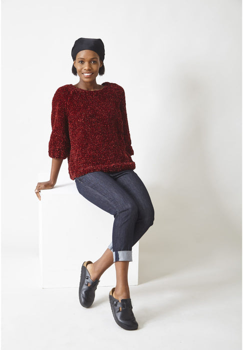 Knitting Pattern Sweater & Cardigan Knitted in King Cole Yummy Tweed Chunky 6316