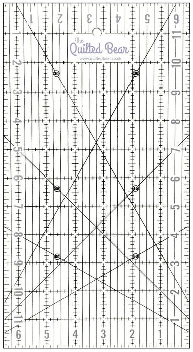 Sew Easy Patchwork Ruler 12” x 6.5” NL4180
