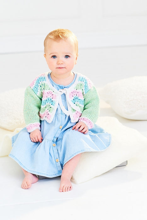 Knitting Pattern Baby Cardigans and Blanket Stylecraft Baby Sparkle DK - 9995