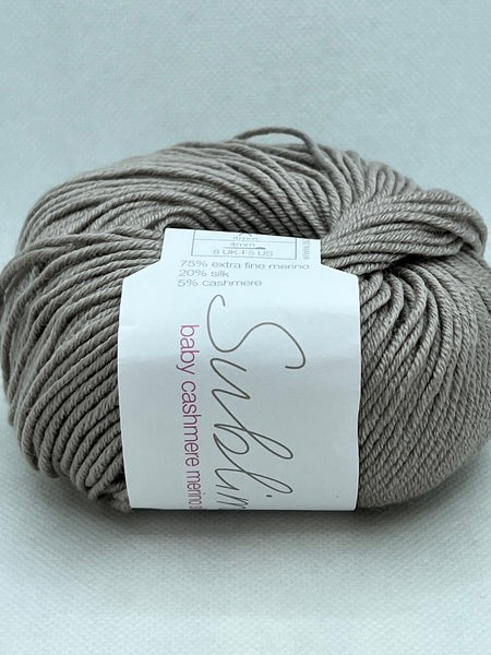 Sirdar Sublime Baby Cashmere Merino Silk DK Baby Yarn 50g - Pebble 006 (Discontinued)